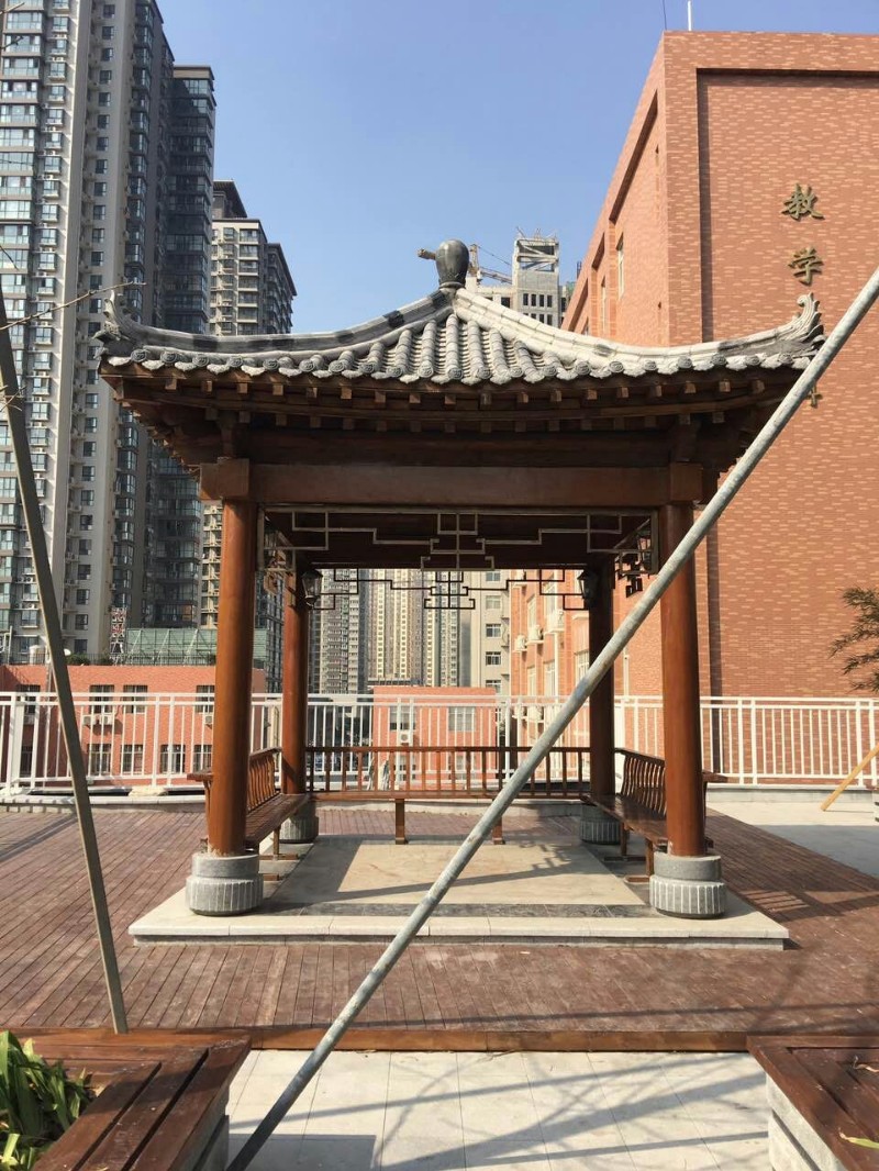 西安仿古亭子,实木亭子,防腐木亭子,廊架亭子